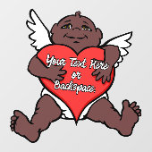 Afrikaanse Cupid Decal Custom Love Hug Window Clin (Vel)