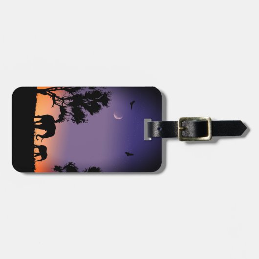 Afrikaanse dageolifanten - bagagelabel (Voorkant horizontaal)