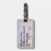 Afrikaanse dageolifanten - bagagelabel (Achterkant verticaal)