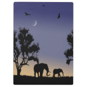 Afrikaanse dageraad - olifanten klembord (Achterkant)