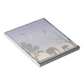 Afrikaanse dageraad - olifanten notitieblok (Schuin)