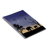 Afrikaanse dageraad - olifanten notitieboek (Rechterzijde)