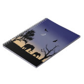 Afrikaanse dageraad - olifanten notitieboek (Linkerzijde)