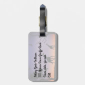 Afrikaanse dagvaardingen - bagagelabel (Achterkant verticaal)