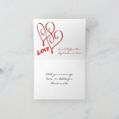 Afrikaanse Daisy Bloem Trouwfoto Bedankkaart (Binnen)