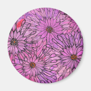 Afrikaanse Daisy Cape Daisies Pink Flowers Floral Magneet