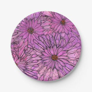 Afrikaanse Daisy Cape Daisies Pink Flowers Floral  Papieren Bordje