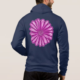 Afrikaanse Daisy Flower, realistische illustratie Hoodie