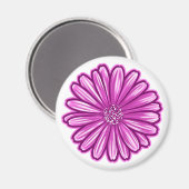 Afrikaanse Daisy Flower, realistische illustratie Magneet (Voorkant / Achterkant)
