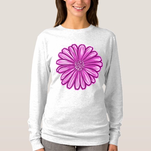 Afrikaanse Daisy Flower, realistische illustratie T-shirt (Voorkant)