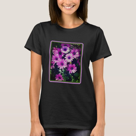 Afrikaanse Daisy Flowers, gekraakt T-shirt (Voorkant)