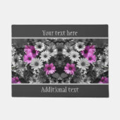 Afrikaanse Daisy Flowers Partial Color Personalize Deurmat (Voorkant)