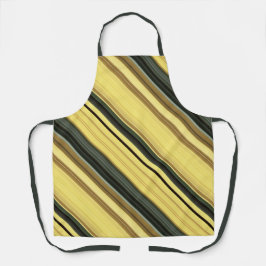 Afrikaanse Daisy Groene en Gele Streep Schort