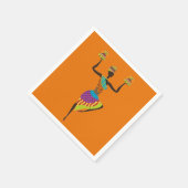 Afrikaanse dame Afrikaanse thema diner partij Servet (Hoek)