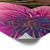 Afrikaanse dame met bloemenpak poster (Hoek)