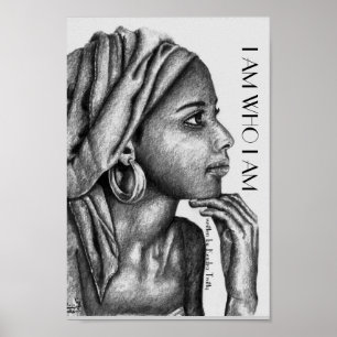 afrikaanse dame poster
