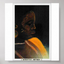 Afrikaanse dame poster