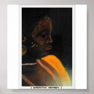 Afrikaanse dame poster