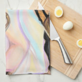 Afrikaanse dames keukenhanddoeken - Kunststijlschi (Quarter Fold)