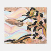 Afrikaanse dames op vlooienbank - Kunststijlschild Fleece Deken (Voorkant (Horizontaal))