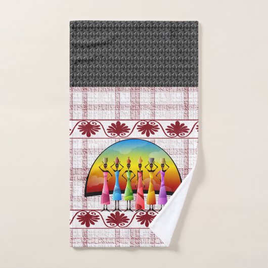 Afrikaanse dames zwarte handdoekjes bad handdoek (Handdoek)
