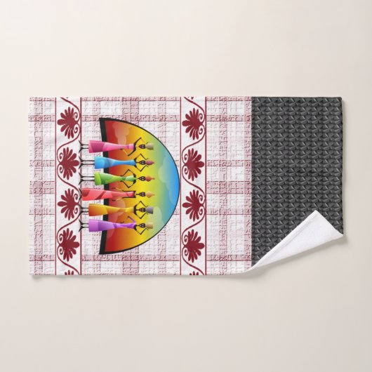 Afrikaanse dames zwarte handdoekjes bad handdoek (Handdoek)