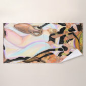 Afrikaanse dameshanddoek - Kunststijlschilderwerk Badhanddoek (Badhanddoek)