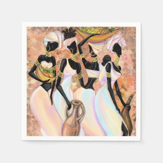 Afrikaanse damesservetten servet (Voorkant)