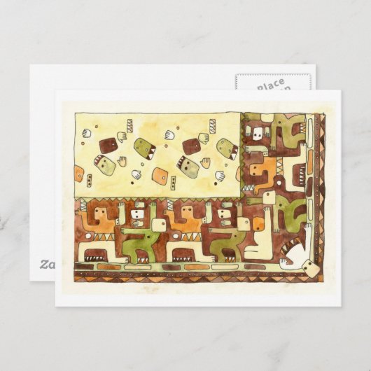 Afrikaanse dans briefkaart (Voorkant / Achterkant)