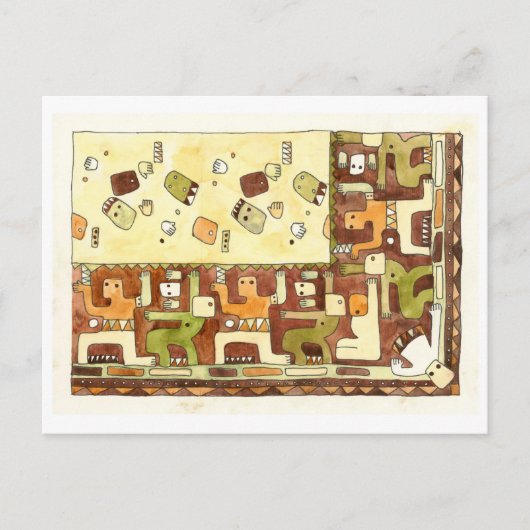 Afrikaanse dans briefkaart (Voorkant)