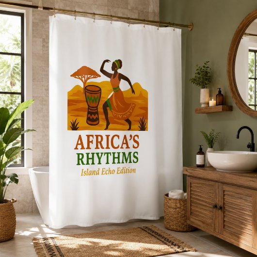 Afrikaanse Dans Douchegordijn