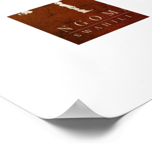 Afrikaanse dans poster (Hoek)