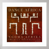 Afrikaanse dans poster (Voorkant)