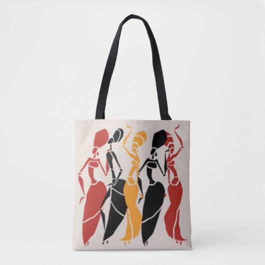 Afrikaanse dansende dames tote bag (Voorkant)