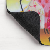 Afrikaanse dansende vrouw Mousepad Muismat (Hoek)