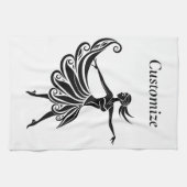 Afrikaanse Danser Silhouet Kunst Thunder_Thunder_C Theedoek (Horizontaal)
