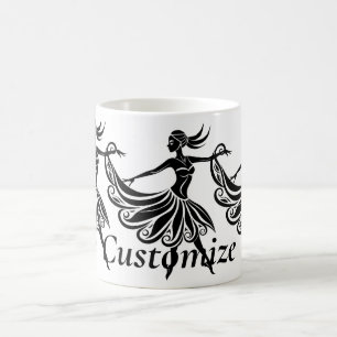 Afrikaanse danser Silhouette Art Thunder_Thunder_C Koffiemok
