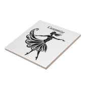 Afrikaanse danser Silhouette Art Thunder_Thunder_C Tegeltje (Zijkant)