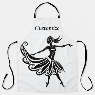 Afrikaanse danser Silhouette Kunst Thunder_Thunder Schort