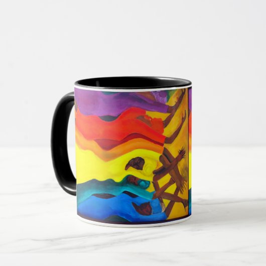 afrikaanse danseres mok (Voorkant links)