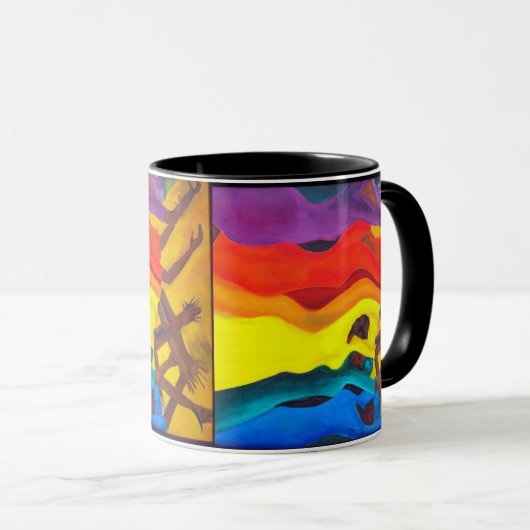 afrikaanse danseres mok (Voorkant rechts)