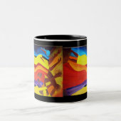 afrikaanse danseres tweekleurige koffiemok (Center)