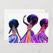 AFRIKAANSE DANSERS BRIEFKAART (Voorkant / Achterkant)