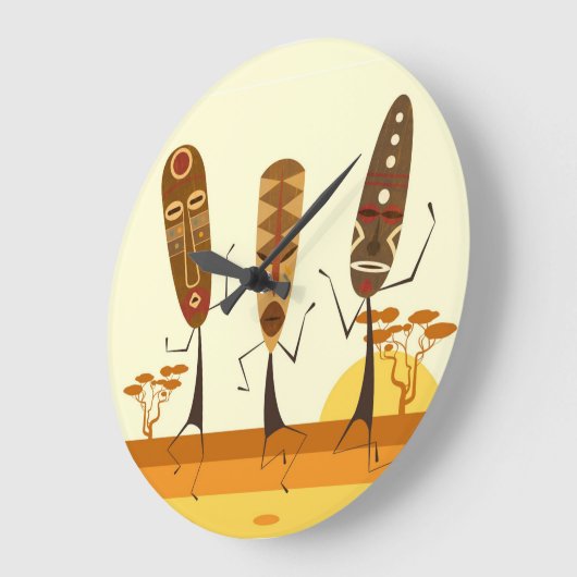 Afrikaanse dansers grote klok (Hoek)