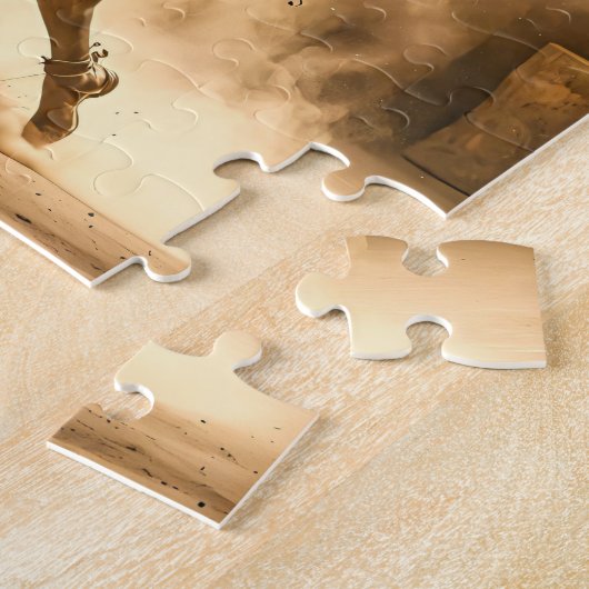 Afrikaanse danspuzzel legpuzzel (Zijkant)