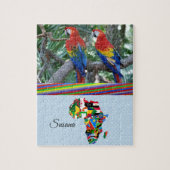 Afrikaanse Decoratieve Jigzaag Puzzle Legpuzzel (Verticaal)