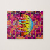 Afrikaanse Decoratieve Jigzaag Puzzle Legpuzzel (Horizontaal)