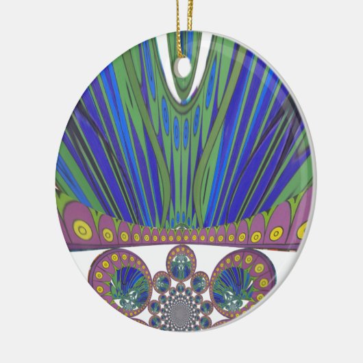 Afrikaanse decoratieve patroon moderne designkleur keramisch ornament (Links)