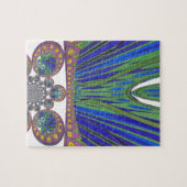 Afrikaanse decoratieve patroon moderne designkleur legpuzzel (Horizontaal)