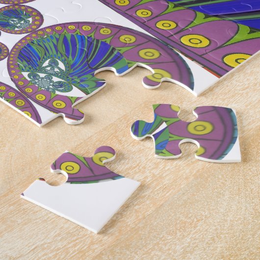 Afrikaanse decoratieve patroon moderne designkleur legpuzzel (Zijkant)